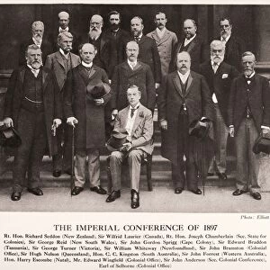 IMPERIAL CONFERENCE, 1897. Members from every nation in the British Empire at the