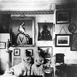 IOWA: PHOTO STUDIO, 1865. Women waiting for their portraits to be taken at Isaac