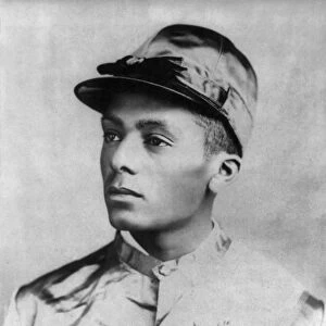ISaC BURNS MURPHY (1861-1896). African American jockey. Photograph, c1885