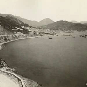 ITALY: SALERNO. The Gulf of Salerno in Italy. Photograph, c1900