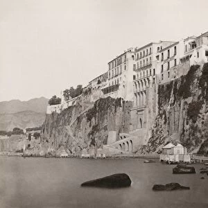 ITALY: SORRENTO. Hotel Tramontano on the cliff in Sorrento, Italy. Photograph by Giorgio Sommer