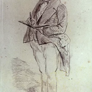 J. M. W. TURNER (1775-1851). Joseph Mallord William Turner. English painter. Pencil drawing