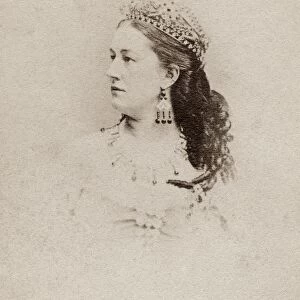 JEAN HOSMER (1842-1890). American actress. Carte-de-visite portrait, c1865