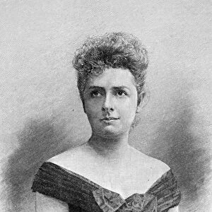 JEANNETTE THURBER (1850-1946). American music patron; founder of the National Conservatory of Music, New York. Line engraving, 1890