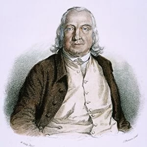 JEREMY BENTHAM (1748-1832). English jurist and philosopher: stipple engraving, English, 1823