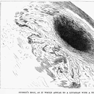 JOHN C. SYMMES: THEORY. A 19th century drawing illustrating the Hollow Earth Theory