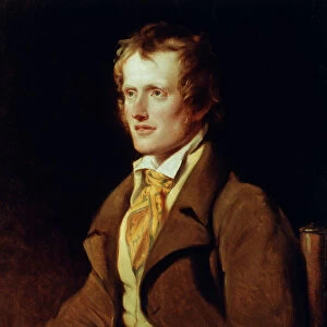 JOHN CLARE (1793-1864). English poet. Oil on canvas, 1820, by William Hilton