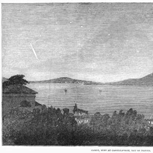 KLINKERFUSS COMET, 1853. The comet of 1853, observed from Castellamare on the Bay of Naples