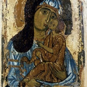 OUR LADY OF TENDERNESS. Icon. Novgorod School, Russia, mid-12th century