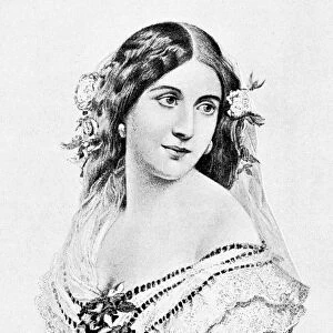 LAURA KEENE (1826-1873). American actress. Drawing from a lithograph, 19th century