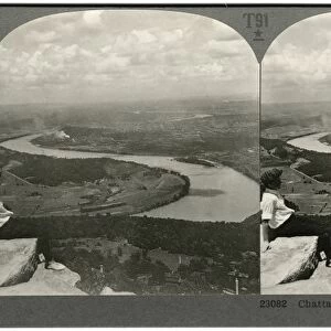 LOOKOUT MOUNTAIN, c1920. View from Lookout Mountain of the Chattanooga and the
