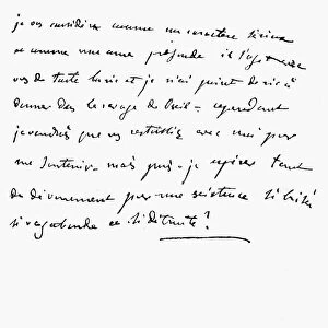 MADAME de STAEL LETTER. Holograph letter written in the Spring of 1812 by Madame de Stael (1766-1817) to the German writer and naturalist, Adelbert von Chamisso
