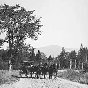 MAINE: HORSE WAGON, c1900. Horse wagon in Maine. Photographed c1900