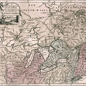 MAP: REVOLUTIONARY WAR, 1776. A map produced in London depicting the North American