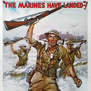 The marines Have Landed! : American World War II recruiting poster, 1942, by James Montgomery Flagg