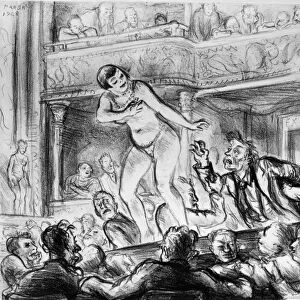 MARSH: BURLESQUE, 1928. Irving Place Burlesk, I. Lithograph by Reginald Marsh, 1928