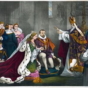 MARY, QUEEN OF SCOTS. Wedding of Mary, Queen of Scots, and Henry Stuart, Lord Darnley