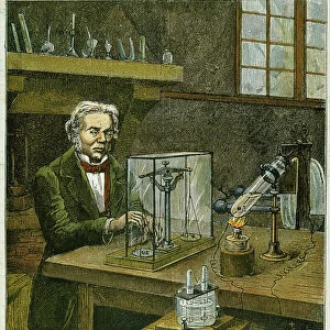 Famous inventors and scientists Fine Art Print Collection: Michael Faraday