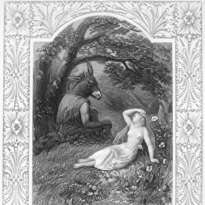 A MIDSUMMER NIGHTs DREAM. Steel engraving, English, 19th century for William Shakespeares play