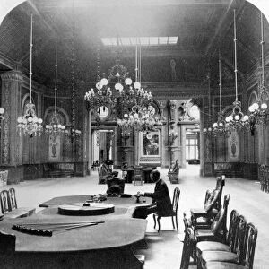 MONACO: MONTE CARLO, c1898. The interior of the famous roulette salon at the Casino Monte Carlo