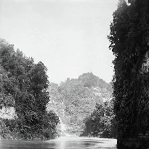 NEW ZEALAND, c1920. The drop scene on the Wanganui River in New Zealand. Photograph