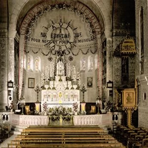 NOTRE DAME D AFRIQUE. Interior of the Notre Dame d Afrique basilica in Algiers