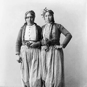PALESTINE: GYPSIES, 1893. Two Gypsy women of Palestine. Photographed 1893