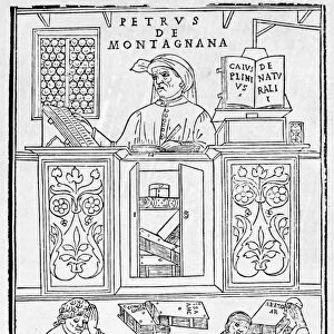 Petrus de Montagnana in the Lecture Chair at Padua. Woodcut attributed to Gentile Bellini from Johannes de Kethams Fasciculus Medicinae, 1522