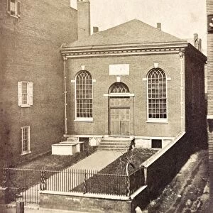 PHILADELPHIA, c1855. The Associate Presbyterian Church on Spruce Street in Philadelphia