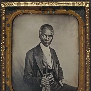 PHILIP COKER (?-1868). Chaplain of the Senate of Liberia. Daguerreotype by Augustus Washington