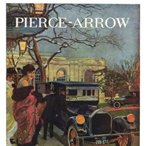 PIERCE-ARROW AD, 1920. Pierce-Arrow automobile advertisement from an American magazine