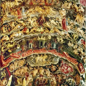 Print of Dante led through Hell