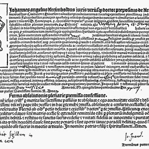 LETTER OF INDULGENCE, 1455. A letter of Indulgence
