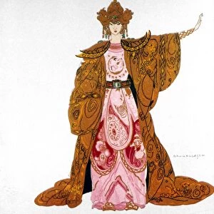 PUCCINI: TURANDOT, 1926. Costume sketch by U. Brunelleschi for the first production