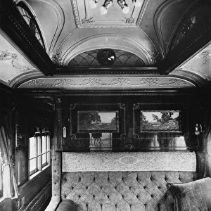 PULLMAN CAR: LORETTO. Interior of the private railroad car, Loretto, built for Charles M
