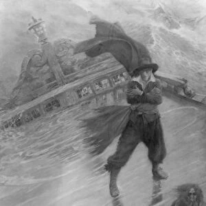PYLE: FLYING DUTCHMAN, 1900. The Flying Dutchman. Painting by Howard Pyle, 1900