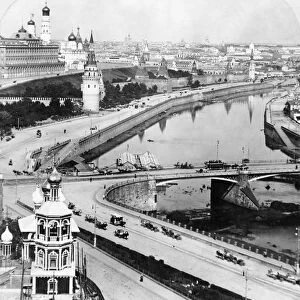 RUSSIA: MOSCOW, c1902. View of Moscow, Russia, from the Cathedral of Christ the Savior