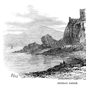 SCOTLAND: DUNOLLIE CASTLE. Ruin of Dunollie Castle near the town of Oban, on the