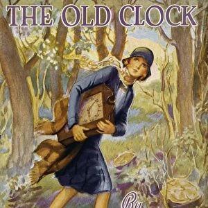 The Secret of the Old Clock. 1930 jacket illustration from The Nancy Drew Mystery Stories series by Edward Stratemeyer and Harriet Stratemeyer Adams