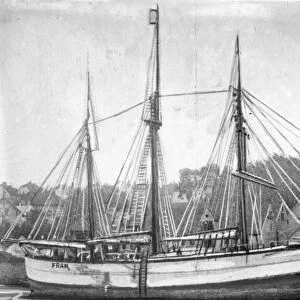 SHIP: THE FRAM. The sailing ship Fram, which explorer Roald Amundsen took