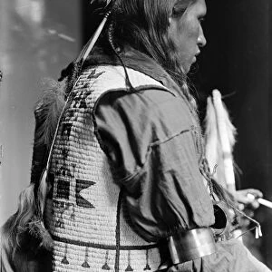 SIOUX NATIVE AMERICAN, c1900. Bad Bear, a Sioux Native American, probably a member