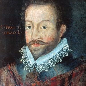 SIR FRANCIS DRAKE (1540?-1596). English admiral