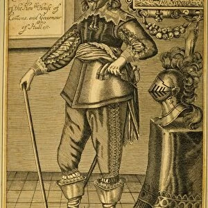 SIR JOHN HOTHAM (d. 1645). English copper engraving