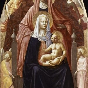 ST. ANNE, MADONNA & CHILD. Masaccio. Wood, 1420