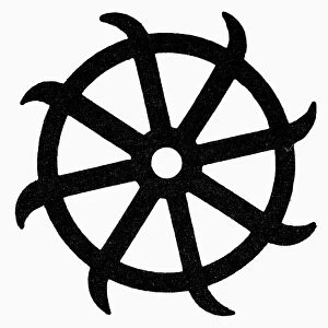 ST. CATHERINEs WHEEL. Christian symbol of martyrdom name for St. Catherine of Alexandria