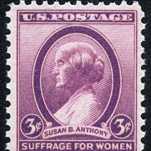 SUSAN B. ANTHONY (1820-1906). American leader of the early woman-suffrage movement. Pictured on US postage stamp, 1936