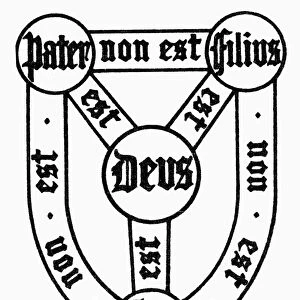 SYMBOL: HOLY TRINITY. Christian symbol of the Holy Trinity