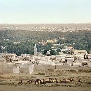 SYRIA: DAMASCUS, c1895. View of Damascus, from Salhieh, Syria. In the foreground