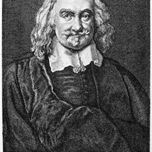THOMAS HOBBES (1588-1679). English philosopher. Etching, 1665, by Wenceslaus Hollar