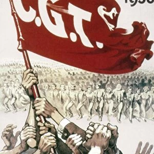United Trade Unions poster for the Popular Front, spring 1936